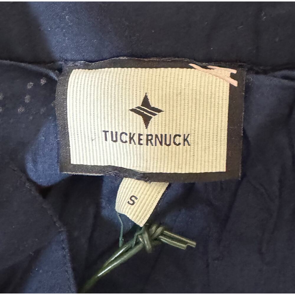 Tuckernuck Stripe Eyelet Pocket Maxi Skirt Navy Blue White Size Small NEW - Picture 11 of 14